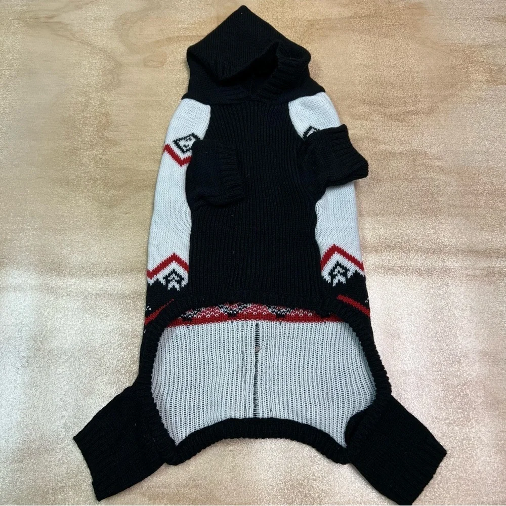 Dogs Knitted Christmas Holiday Sweater Wonderland Size M